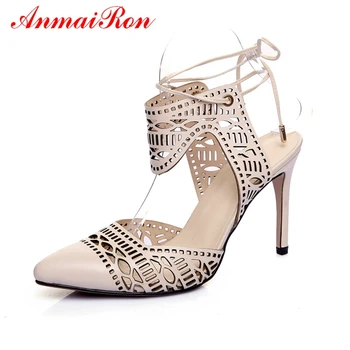 AnmaiRon 2019 New Fashion Genuine Leather Pointed Toe Fashion Shoes 2019 Women Shoes Basic Super High Pumps Size 34-40 LY775
AnmaiRon 2019 New Fashion Genuine Leather Pointed Toe Fashion Shoes 2019 Women Shoes Basic Super High Pumps Size 34-40 LY775