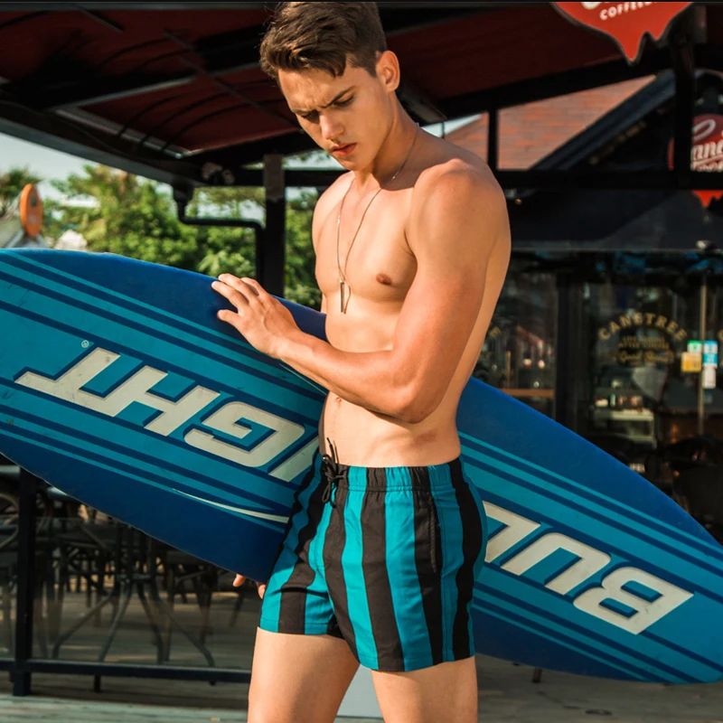 Мужские пляжные шорты в полоску SD631 для серфинга спортивные пляжа отдыха 2019 |