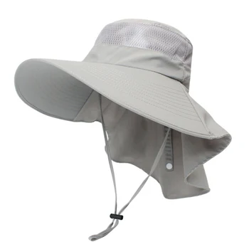 Outdoor Sun Protection Caps Breathable Hunting Fishing Hat Fishing Cap Wide Brim Hat With Neck Flap Women Men's Sportswear 
Outdoor Sun Protection Caps Breathable Hunting Fishing Hat Fishing Cap Wide Brim Hat With Neck Flap Women Men's Sportswear