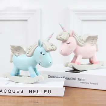 Nordic Hobbyhorse Unicorn Resin Figurines Creative Living Room TV Bench Decoration Personality Valentine's Day Gift X2018
Nordic Hobbyhorse Unicorn Resin Figurines Creative Living Room TV Bench Decoration Personality Valentine's Day Gift X2018