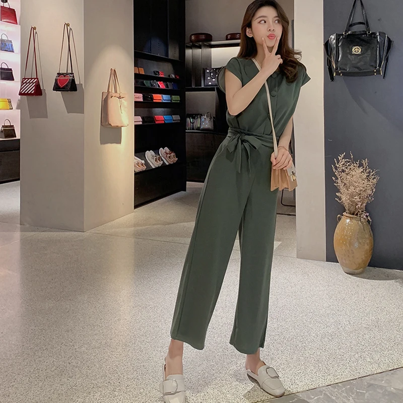 BGTEEVER Casual 2 Pieces Set for Women O-neck Lace Up Tops & Elastic Waist Wide Leg Pants Female Suits Spring Summer 2019
BGTEEVER Casual 2 Pieces Set for Women O-neck Lace Up Tops & Elastic Waist Wide Leg Pants Female Suits Spring Summer 2019