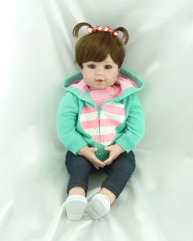 50cm Silicone reborn baby girl doll toy realistic 20inch newborn princess toddler babies doll bebe reborn girls bonecas
50cm Silicone reborn baby girl doll toy realistic 20inch newborn princess toddler babies doll bebe reborn girls bonecas