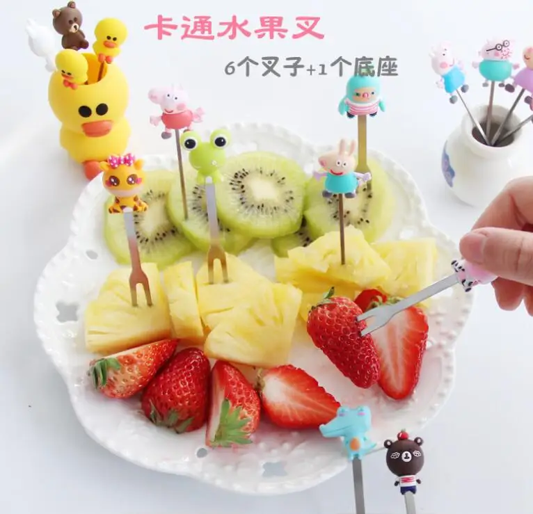 New Animal Farm mini cartoon fruit fork sign resin fruit toothpick bento lunch for children decorative plastic sign.
New Animal Farm mini cartoon fruit fork sign resin fruit toothpick bento lunch for children decorative plastic sign.