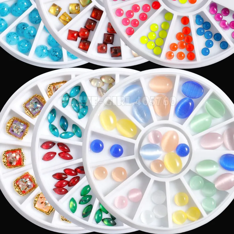 1 Wheel Mix Colors Shapes Glitter Flatback Limpid Amber Shell Stone Alloy Acrylic Nail Art Rhinestones Decals Manicure Design FS
1 Wheel Mix Colors Shapes Glitter Flatback Limpid Amber Shell Stone Alloy Acrylic Nail Art Rhinestones Decals Manicure Design FS