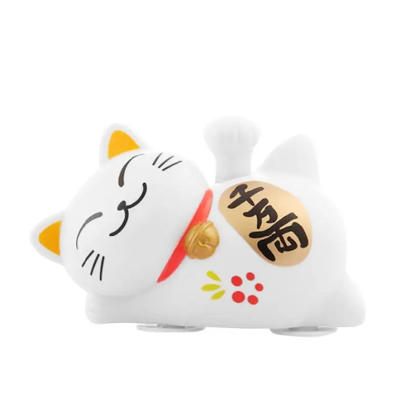 

Cartoon Lucky Cat Decoration Sleep Lazy Cat Big Luck Solar Environmentally Friendly Car Automotive Interior Ornaments