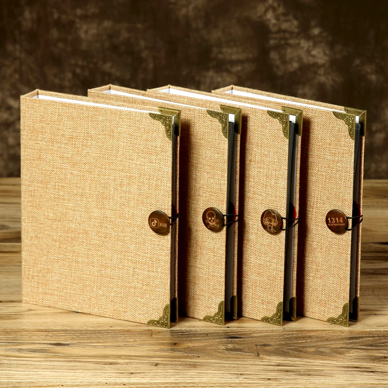 Creative 30 Pcs / 60 Pages Jute DIY Craft Card Scrapbook Simple Photo Albums Loose Leaf with Vintage Button Wedding Guest Book
Creative 30 Pcs / 60 Pages Jute DIY Craft Card Scrapbook Simple Photo Albums Loose Leaf with Vintage Button Wedding Guest Book