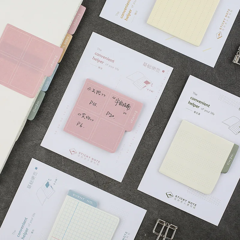 1 sets/1 lot Creative Basic note Memo Pad Sticky Notes Escolar Papelaria School Supply Bookmark notepad Label
1 sets/1 lot Creative Basic note Memo Pad Sticky Notes Escolar Papelaria School Supply Bookmark notepad Label