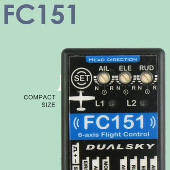 1PC DUALSKY FC151 Fixed Wing Three-axis Gyroscope Support Mode Switching Channel Gyro for RC Aircraft Powered Glider DIY Parts
1PC DUALSKY FC151 Fixed Wing Three-axis Gyroscope Support Mode Switching Channel Gyro for RC Aircraft Powered Glider DIY Parts