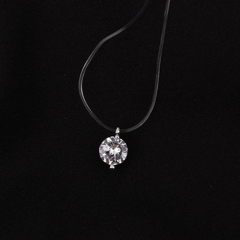 M MISM 1 PC High Quality Invisible Fish Line Rhinestone Necklace Women Crystal Pendant Necklace Transparent Chain Lines Jewelry
M MISM 1 PC High Quality Invisible Fish Line Rhinestone Necklace Women Crystal Pendant Necklace Transparent Chain Lines Jewelry