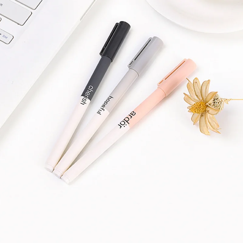 3pcs/set Simple Style Gel Pens Kawaii Stationery Papelaria Kids Gifts Signature Black Ink Pens Office Writing Tool School Supply
3pcs/set Simple Style Gel Pens Kawaii Stationery Papelaria Kids Gifts Signature Black Ink Pens Office Writing Tool School Supply