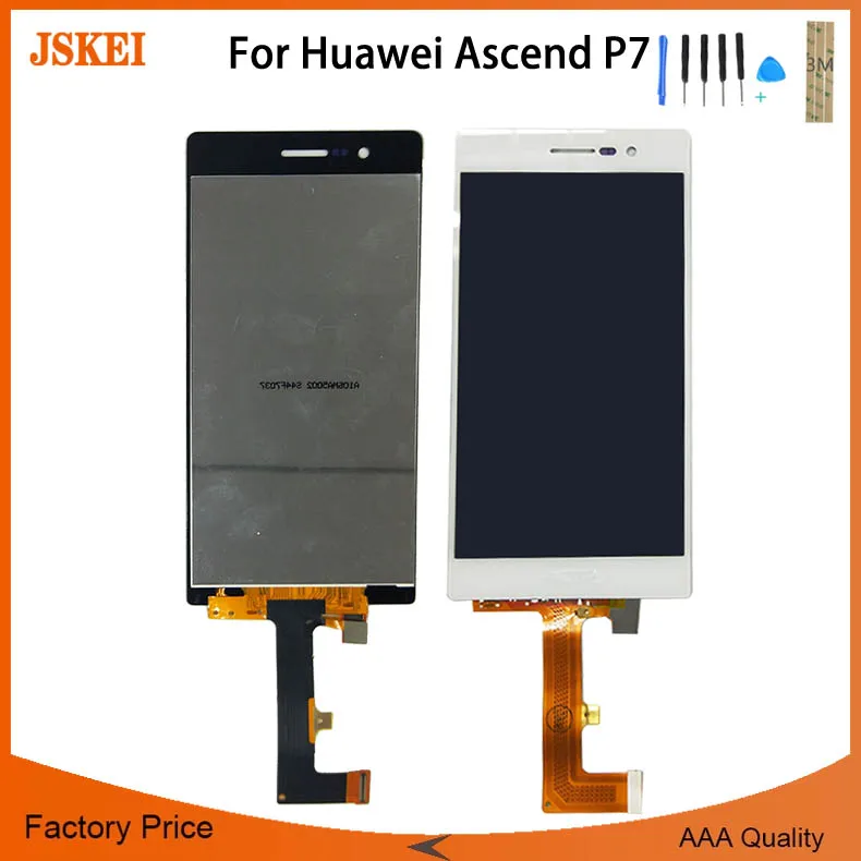 5.0" Screen For HUAWEI P7 P7-L00 P7-L05 P7-L10 LCD Touch Display Digitizer Replacement Edition No dead Pixel | Мобильные