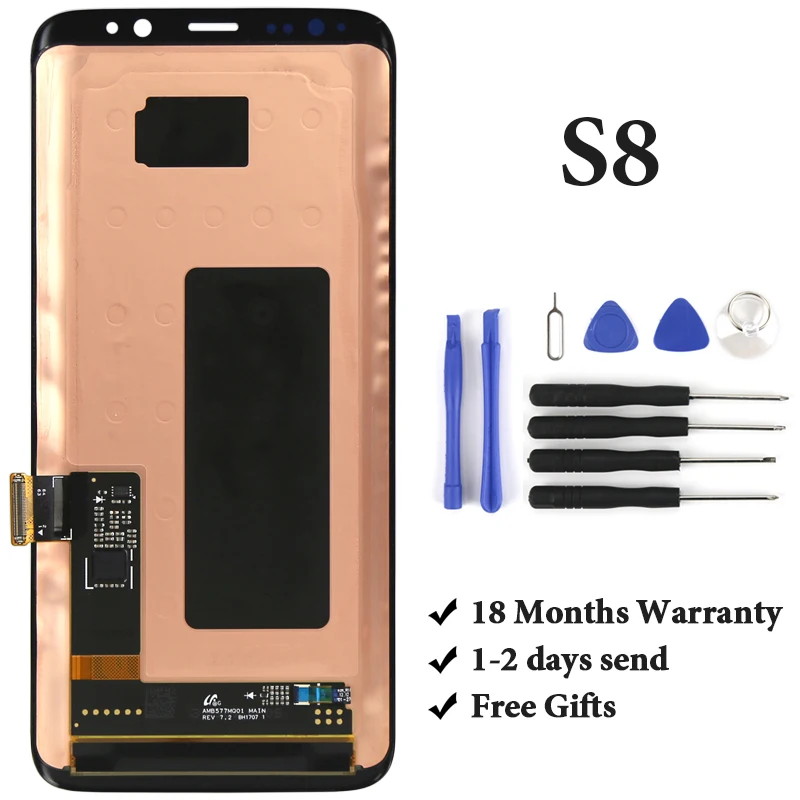 100% Tested For Samsung S8 LCD Dispaly With Frame With Touch Screen Assembly For Samsung G950 G950F LCD Screen Super AMOLED
100% Tested For Samsung S8 LCD Dispaly With Frame With Touch Screen Assembly For Samsung G950 G950F LCD Screen Super AMOLED