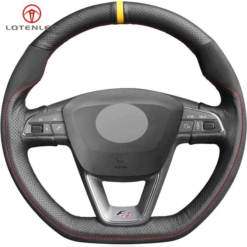 LQTENLEO Black Leather Suede DIY Car Steering Wheel Cover For Seat Leon Cupra R Leon ST Cupra Leon ST Cupra Ateca Cupra Ateca FR
LQTENLEO Black Leather Suede DIY Car Steering Wheel Cover For Seat Leon Cupra R Leon ST Cupra Leon ST Cupra Ateca Cupra Ateca FR