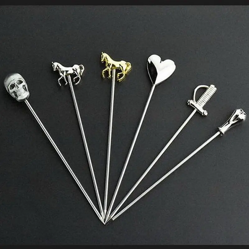 Bartender creative cocktail decoration sign pin martini olive fruit needle cocktail garnishes pin
Bartender creative cocktail decoration sign pin martini olive fruit needle cocktail garnishes pin