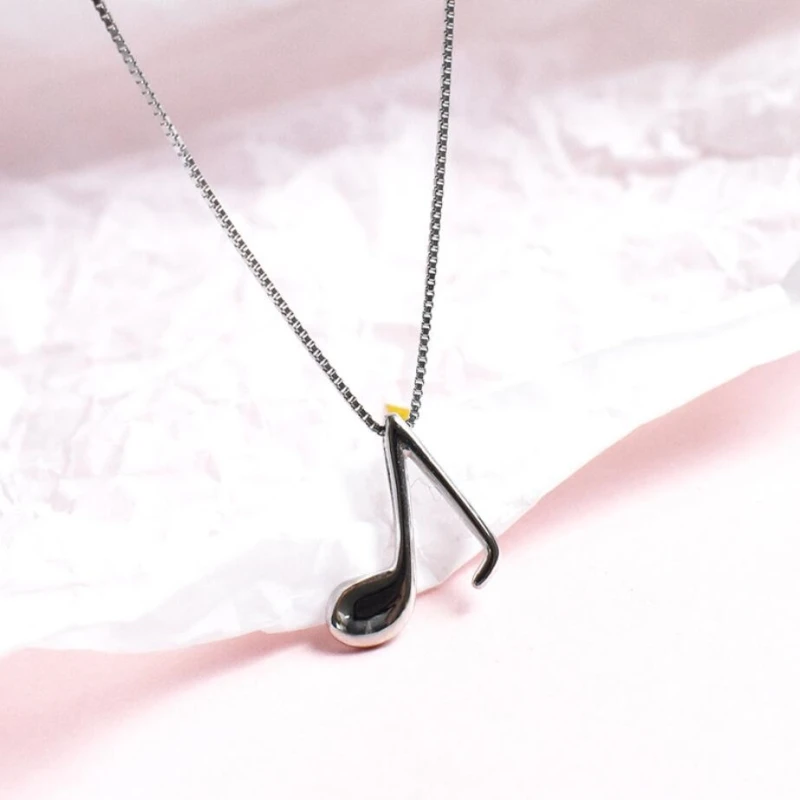 Cute Note Wild Simple Korea 925 Sterling Silver Clavicle Chain Temperament Trendy Female Necklace SNE157
Cute Note Wild Simple Korea 925 Sterling Silver Clavicle Chain Temperament Trendy Female Necklace SNE157