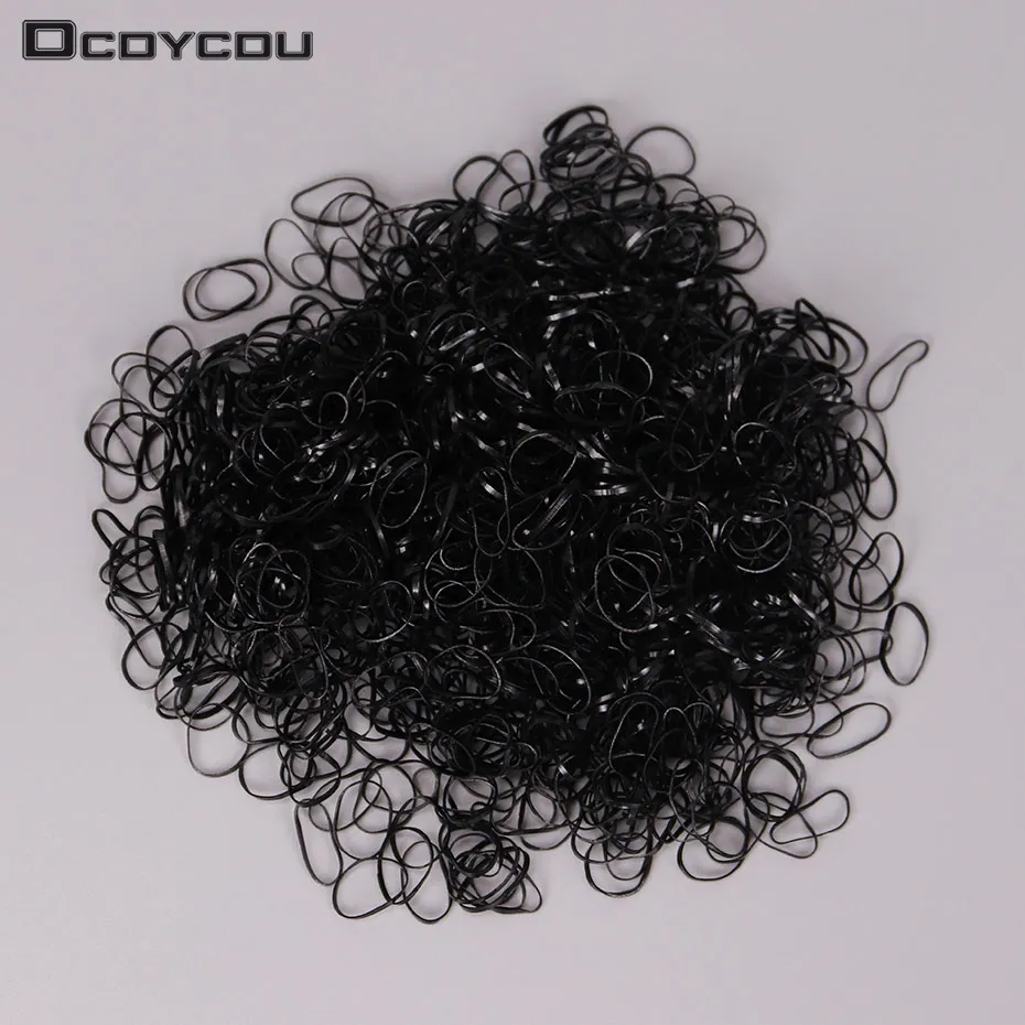 1.5CM 1000PCS/Bag Clear and black Rubber Hair Band Rope Ponytail Holder Elastic Women Hair Band
1.5CM 1000PCS/Bag Clear and black Rubber Hair Band Rope Ponytail Holder Elastic Women Hair Band