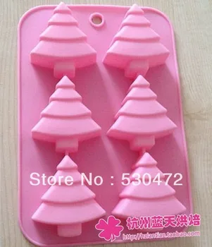 Wholesale/retail,free shipping ,6 hole Pine shape silicone Cake Mold Baking mould soap mould 25.3*17.3*3 CM
Wholesale/retail,free shipping ,6 hole Pine shape silicone Cake Mold Baking mould soap mould 25.3*17.3*3 CM