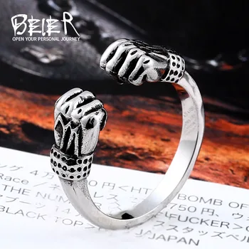 Beier new store 316L Stainless Steel ring men Clenched his fists Symbol of strength Punk Fashion Good detail JEWELRY LLBR8-523R
Beier new store 316L Stainless Steel ring men Clenched his fists Symbol of strength Punk Fashion Good detail JEWELRY LLBR8-523R