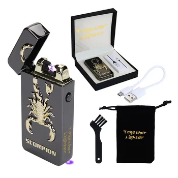 TOGETHER Electric Arc Lighter Rechargable USB Lighter Cigarette Windproof 6 Colors Eagle Scorpion Dual Arc Gadgets Coil Safe
TOGETHER Electric Arc Lighter Rechargable USB Lighter Cigarette Windproof 6 Colors Eagle Scorpion Dual Arc Gadgets Coil Safe