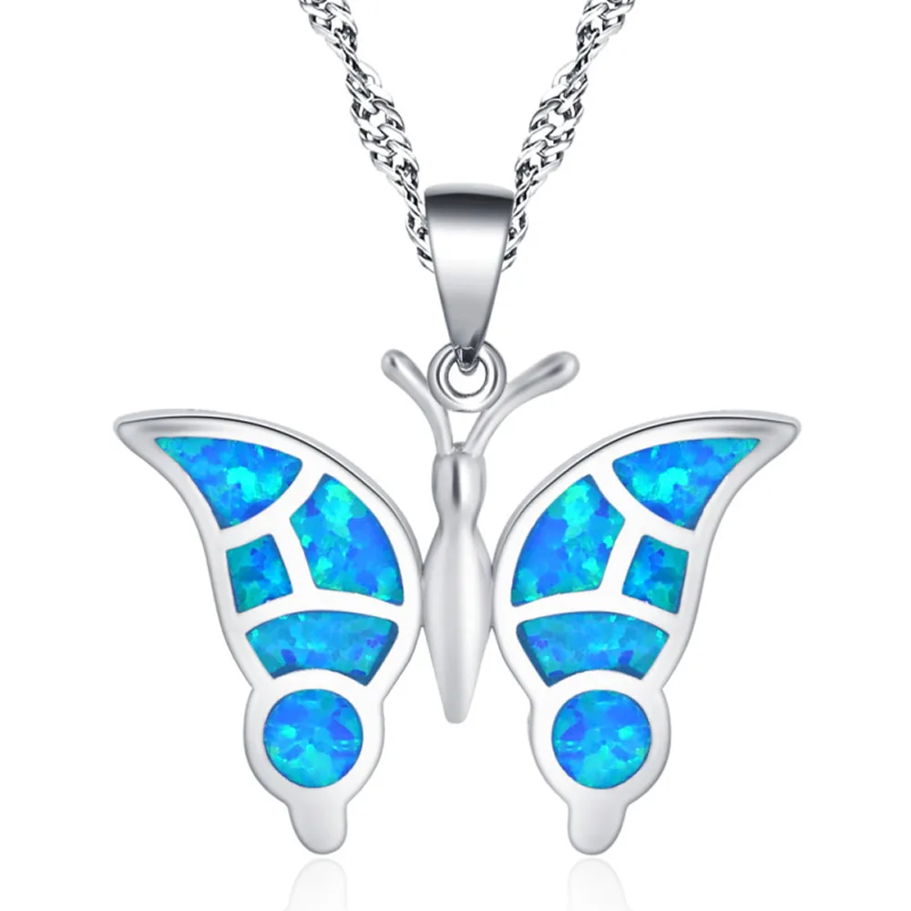 ROLILASON Blue Butterfly Shape 925 Silver Stamped Opal Necklace Pendant Fashion Anniversary Gift OP855
ROLILASON Blue Butterfly Shape 925 Silver Stamped Opal Necklace Pendant Fashion Anniversary Gift OP855