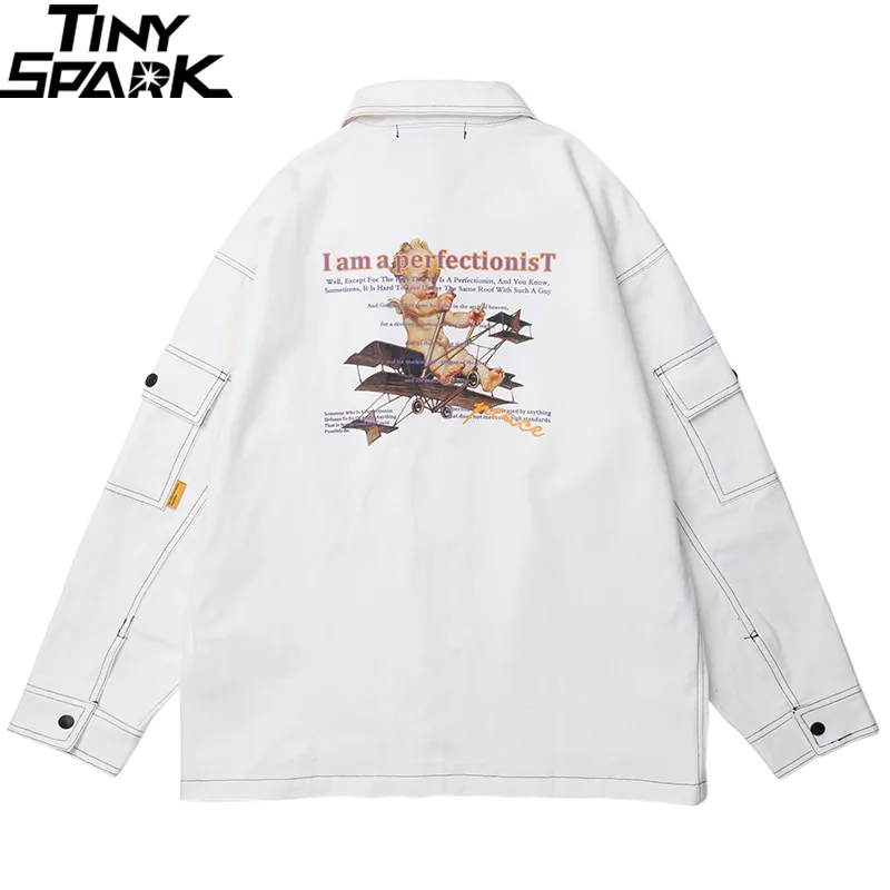 2019 Mens Hip Hop Cargo Jacket Streetwear Harajuku Retro Jacket Windbreaker Kid Plane Print White Jacket Coat Autumn Street Wear
2019 Mens Hip Hop Cargo Jacket Streetwear Harajuku Retro Jacket Windbreaker Kid Plane Print White Jacket Coat Autumn Street Wear