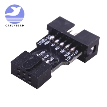 CFsunbird 50pcs 10 Pin to 6 Pin Adapter Board for AVRISP MKII USBASP STK500 High Quality
CFsunbird 50pcs 10 Pin to 6 Pin Adapter Board for AVRISP MKII USBASP STK500 High Quality