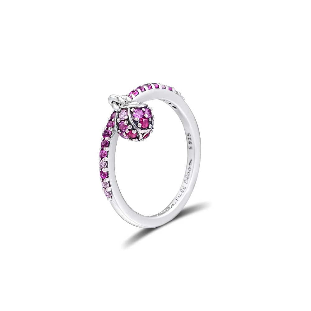 100% 925 Sterling Silver Peach Blossom Flower Bug Ring Original Europe Fashion Rings for Women anillos mujer bague femme
100% 925 Sterling Silver Peach Blossom Flower Bug Ring Original Europe Fashion Rings for Women anillos mujer bague femme