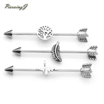 PiercingJ Stainless Steel mixed Industrial Barbell Helix Cartilage Top Upper Ear Studs Earrings Body Piercing Jewelry
PiercingJ Stainless Steel mixed Industrial Barbell Helix Cartilage Top Upper Ear Studs Earrings Body Piercing Jewelry