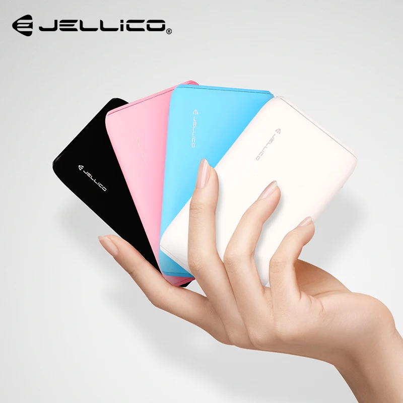 

Jellico 10000mAh Power Bank For iPhone Mobile Phone External Battery Pack Mini Portable Power Bank Dual USB Charger Powerbank