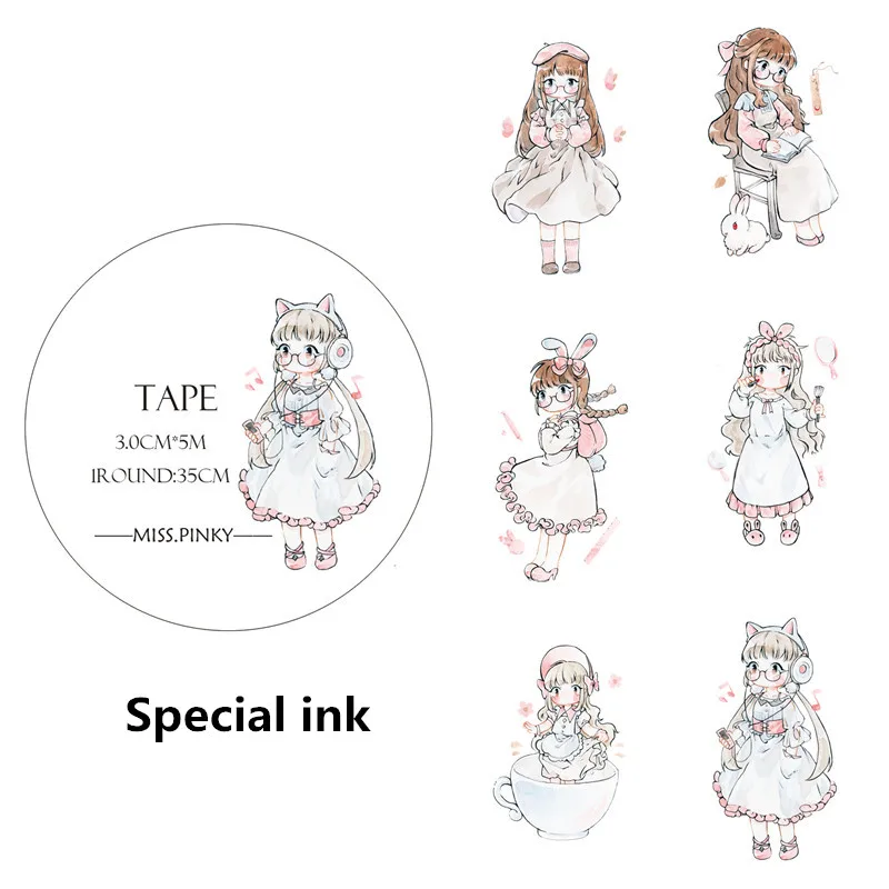 30mm wide Kawaii Maid Special ink decoration washi tape DIY planner scrapbooking diary album masking tape escolar
30mm wide Kawaii Maid Special ink decoration washi tape DIY planner scrapbooking diary album masking tape escolar