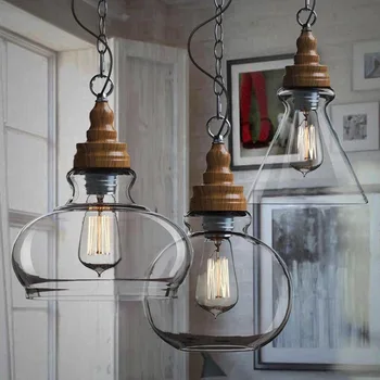 Modern Industrial clean glass ball led Pendant Lamps e27 lights wood for kitchen restaurant dining/living room cafe ZDD0106
Modern Industrial clean glass ball led Pendant Lamps e27 lights wood for kitchen restaurant dining/living room cafe ZDD0106