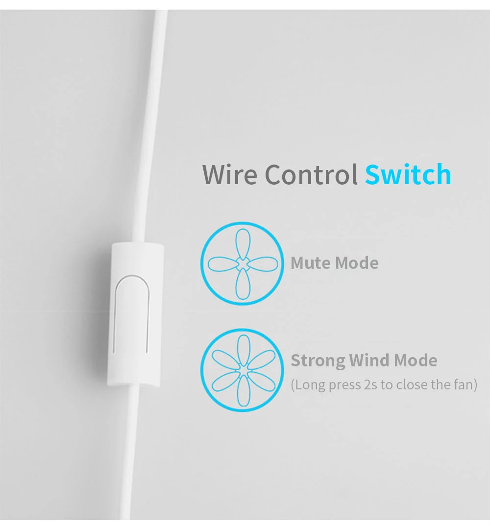 Xiaomi VH CE 7 Inch Portable Mini Metal Mute Fan Dual Mode Home Office Desk Brushless Motor Fan