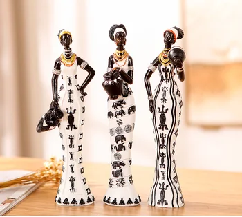 3 pcs /lot New africa figurines resin model kit unique home decor Living room crafts ornaments girl
3 pcs /lot New africa figurines resin model kit unique home decor Living room crafts ornaments girl