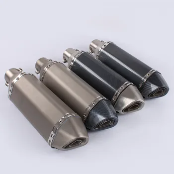 51mm Universal Motorcycle Akrapovic Exhaust Modified Muffler Pipe Scooter Pit Bike Dirt Motocross For Yamaha R1 ER6N CBR250R
51mm Universal Motorcycle Akrapovic Exhaust Modified Muffler Pipe Scooter Pit Bike Dirt Motocross For Yamaha R1 ER6N CBR250R
