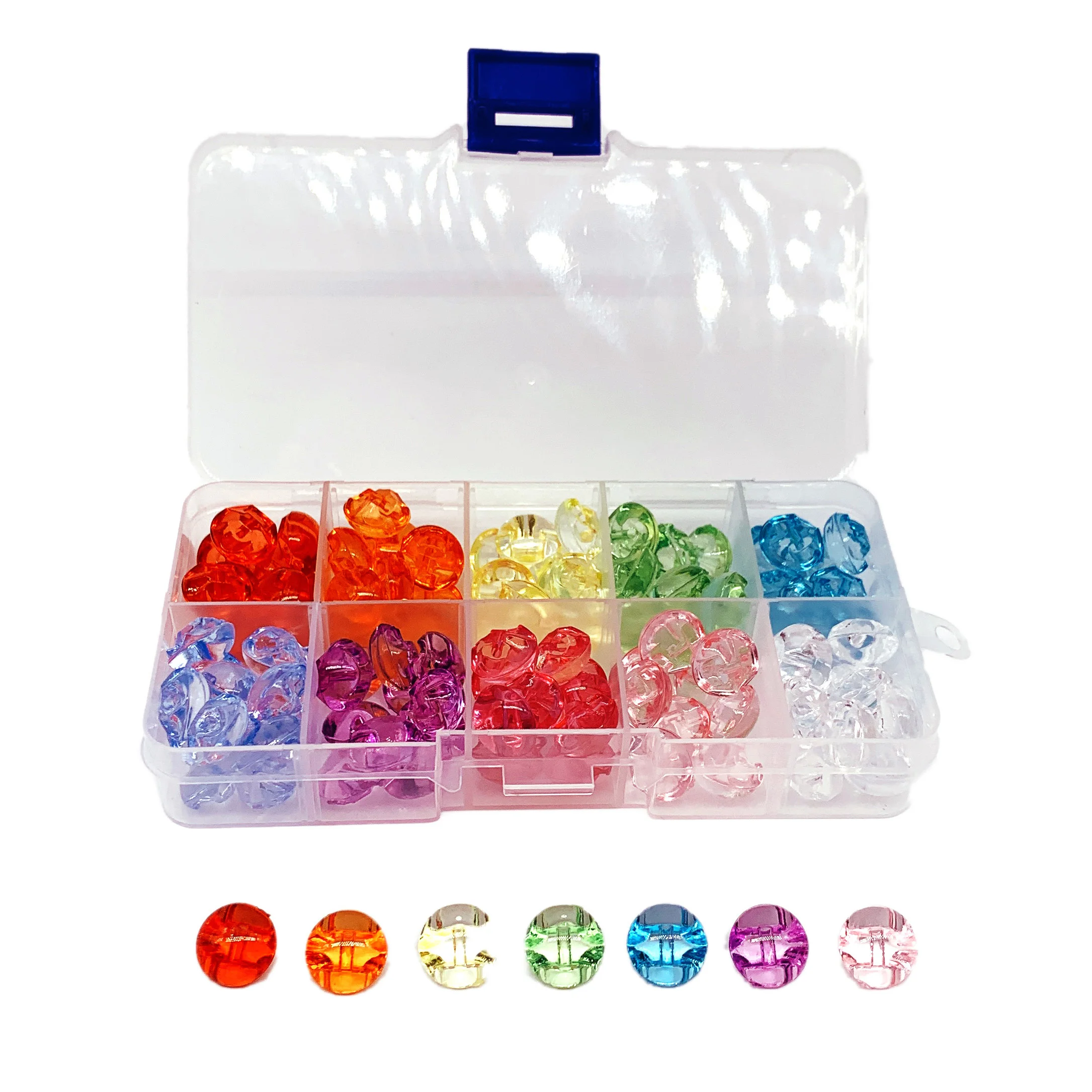 100Pcs Mixed Color Acrylic Transparent Crystal Buttons Boxed Clothing Sewing Accessories DIY Children'S Shirt Decoration Crafts
100Pcs Mixed Color Acrylic Transparent Crystal Buttons Boxed Clothing Sewing Accessories DIY Children'S Shirt Decoration Crafts