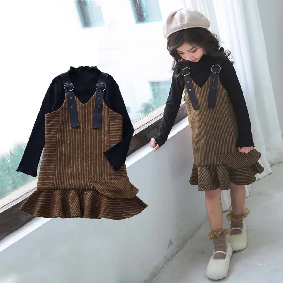2018 Autumn Girls Clothing Set Kids 2Pcs Suit Long Sleeve Sweater + Stripe Skirt Girls Winter Outfit Girls Christmas Clothes
2018 Autumn Girls Clothing Set Kids 2Pcs Suit Long Sleeve Sweater + Stripe Skirt Girls Winter Outfit Girls Christmas Clothes