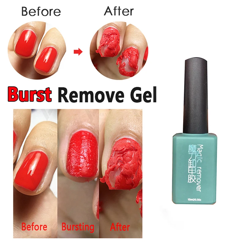 15ml New Magic Nail Burst Gel Nail Remover Acrylic Soak Off Polish UV Gel Clean Degreaser To Make Gel Polish Fall Off TSLM1
15ml New Magic Nail Burst Gel Nail Remover Acrylic Soak Off Polish UV Gel Clean Degreaser To Make Gel Polish Fall Off TSLM1
