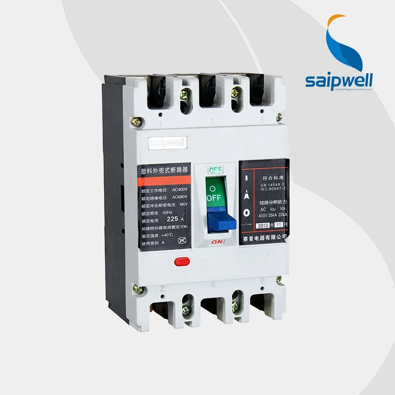 Saipwell GB10963 circuit breaker 20 amp miniature circuit breaker mccb Leakage Protection (SPM2-225M/3P-B)
Saipwell GB10963 circuit breaker 20 amp miniature circuit breaker mccb Leakage Protection (SPM2-225M/3P-B)