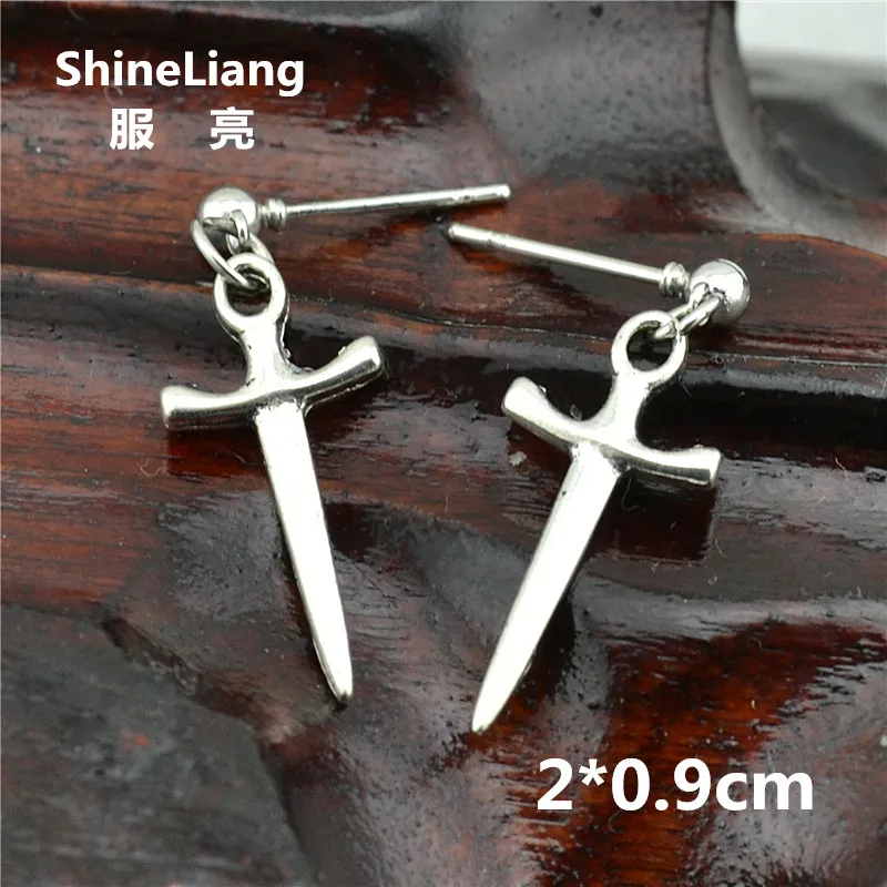Shineliang Drop Earrings jewelry for women clip on ear without piercing no hole silver Cross sword shape Many ways of wearing
Shineliang Drop Earrings jewelry for women clip on ear without piercing no hole silver Cross sword shape Many ways of wearing
