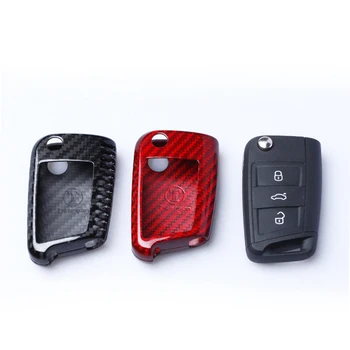 Accessories Carbon Fiber Car Key Cover Shell For Volkswagen Golf 7 MK7 For Skoda Octavia A7 Seat Leon Ibiza Flip Folding Remote
Accessories Carbon Fiber Car Key Cover Shell For Volkswagen Golf 7 MK7 For Skoda Octavia A7 Seat Leon Ibiza Flip Folding Remote