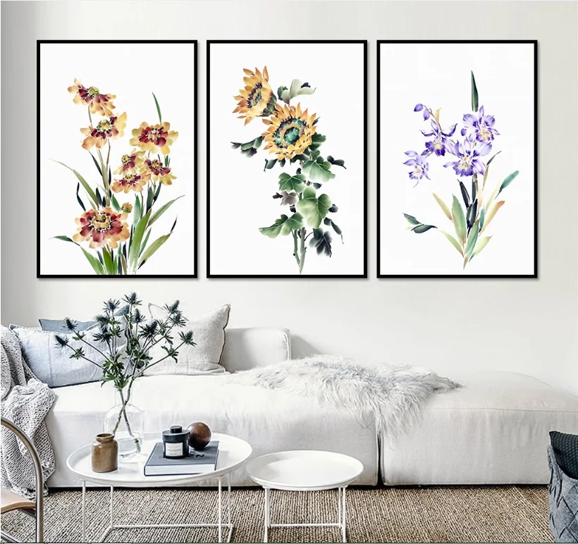 Nordic Minimalist Orchid Sunflower Decorative Painting Modular Picture Wall Art Canvas Painting for Living Room No Framed
Nordic Minimalist Orchid Sunflower Decorative Painting Modular Picture Wall Art Canvas Painting for Living Room No Framed