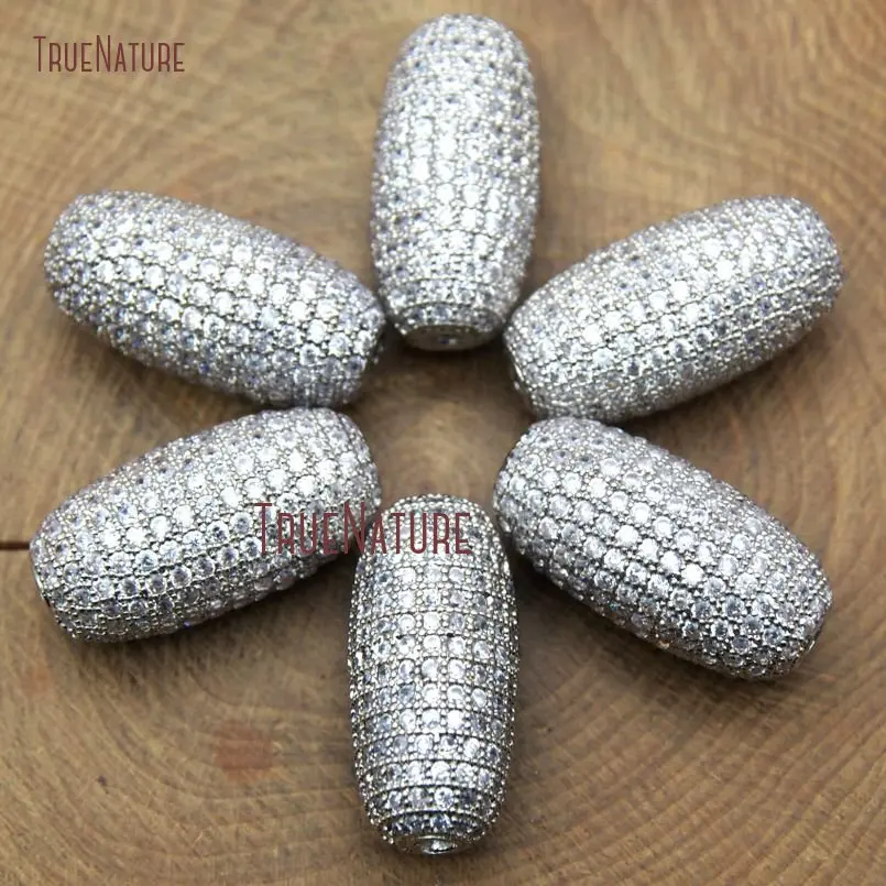New Copper Loose Beads Micro Pave Clear Czech Zircon Beads Oval Shaped Spacer Charm In 12*24 mm BE10145
New Copper Loose Beads Micro Pave Clear Czech Zircon Beads Oval Shaped Spacer Charm In 12*24 mm BE10145
