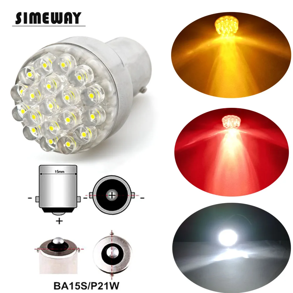 10 pcs BA15S 1156 P21W S25 19 leds Turn light Signal light bulb DC 12V for backup reverse super bright led Lights
10 pcs BA15S 1156 P21W S25 19 leds Turn light Signal light bulb DC 12V for backup reverse super bright led Lights