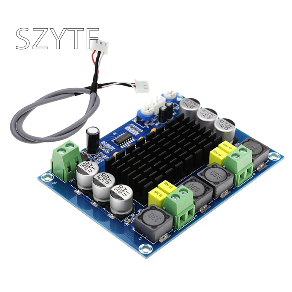 High-power digital power amplifier board TPA3116D2 digital audio amplifier dual-channel DIY amplifier
High-power digital power amplifier board TPA3116D2 digital audio amplifier dual-channel DIY amplifier