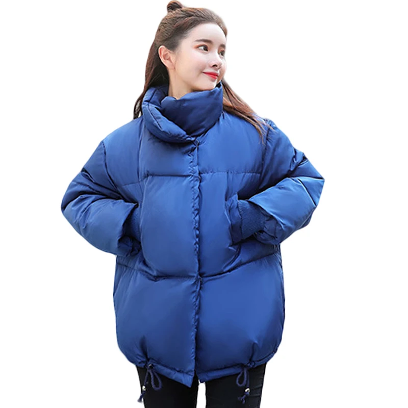 New BF Style Stand Collar Bread Jacket Women Casaco Feminino Down Cotton Winter Jacket Coat Blue White Women Cotton Parkas D486
New BF Style Stand Collar Bread Jacket Women Casaco Feminino Down Cotton Winter Jacket Coat Blue White Women Cotton Parkas D486