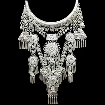 necklaces & pendants Bohemia Tassels necklace Retro Yunnan Ethnic exaggeration Miao silver Dance accessories Support wholesale
necklaces & pendants Bohemia Tassels necklace Retro Yunnan Ethnic exaggeration Miao silver Dance accessories Support wholesale