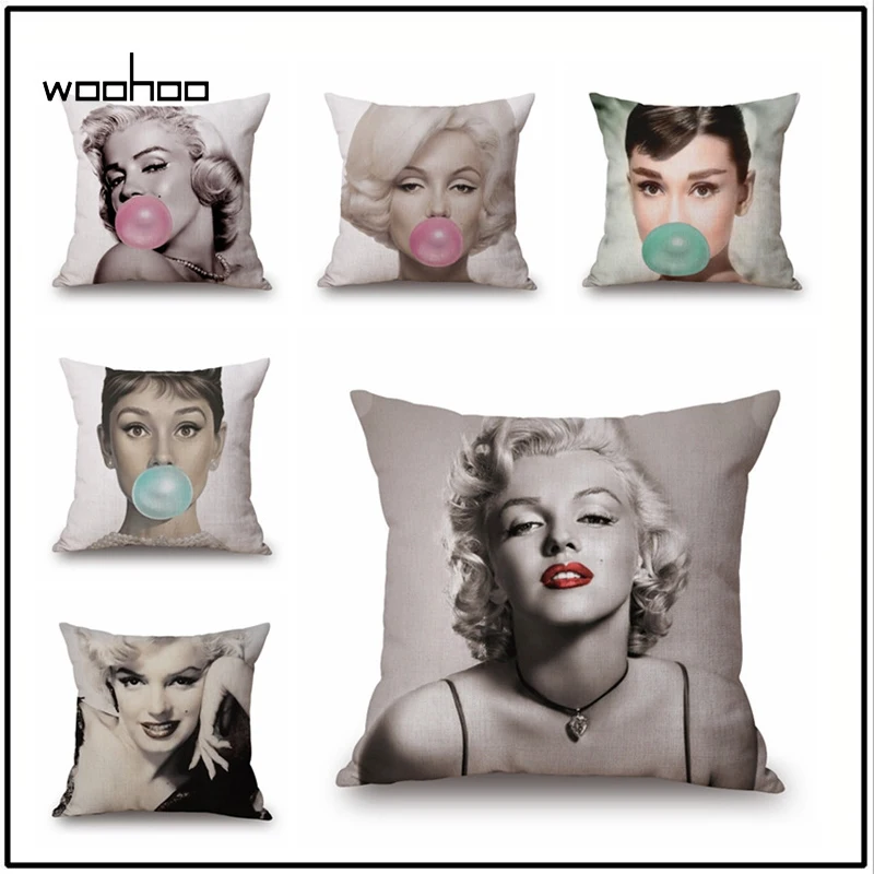 Beautiful Marilyn Monroe Cushion Covers Linen Classic Film Star Printing Throw Pillowcase for Car Sofa Home Decorative
Beautiful Marilyn Monroe Cushion Covers Linen Classic Film Star Printing Throw Pillowcase for Car Sofa Home Decorative
