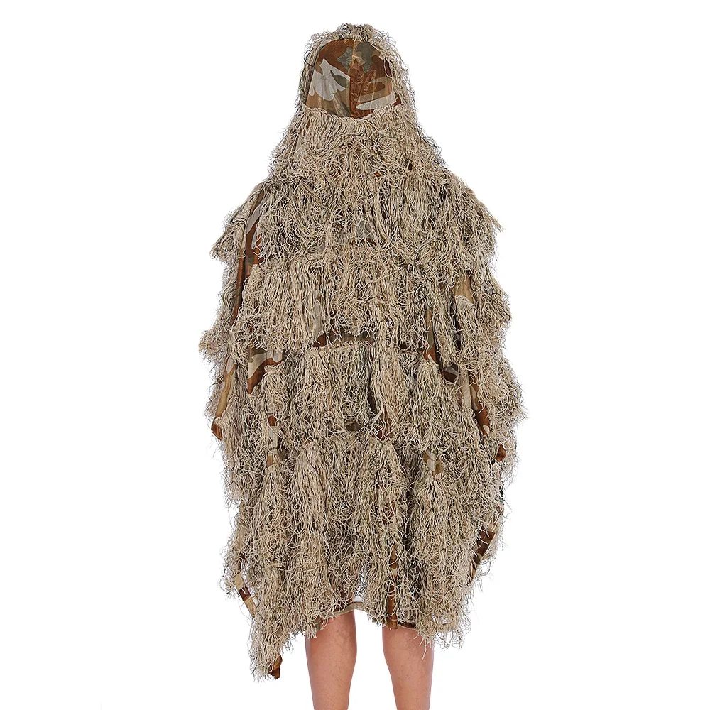 Outlife Hunting Sniper Ghillie Suit Hunting Clothing Camouflage Cloak Jungle Desert Woodland Sniper Birdwatching Poncho
Outlife Hunting Sniper Ghillie Suit Hunting Clothing Camouflage Cloak Jungle Desert Woodland Sniper Birdwatching Poncho