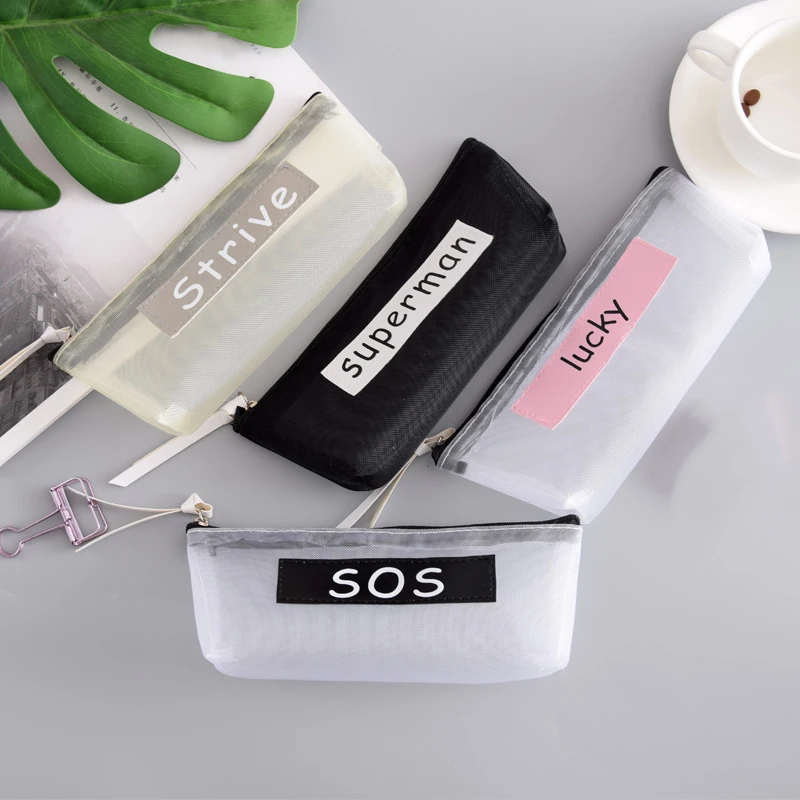 100PCS / LOT Women Cosmetic Bag Portable Transparency Travel Make Up Girl Simple Makeup Case Alphabet Pouch Toiletry Bag
100PCS / LOT Women Cosmetic Bag Portable Transparency Travel Make Up Girl Simple Makeup Case Alphabet Pouch Toiletry Bag
