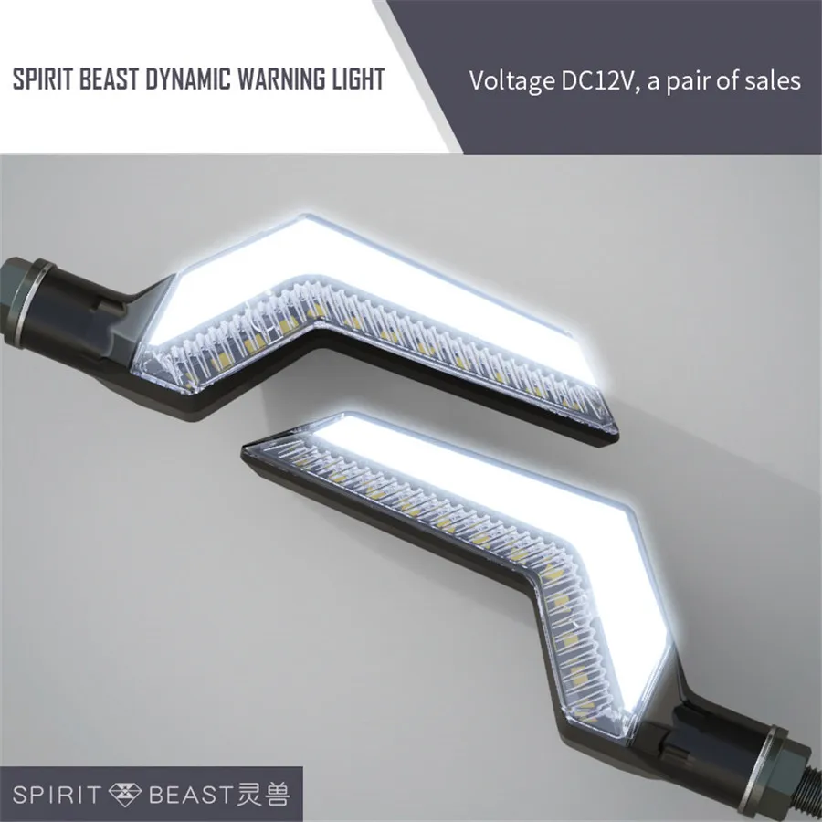 New Style Flowing Water Light LED Motorcycle Turn Signal Yellow Brake Lamp White DRL Indicators Blinkers Flicker
New Style Flowing Water Light LED Motorcycle Turn Signal Yellow Brake Lamp White DRL Indicators Blinkers Flicker